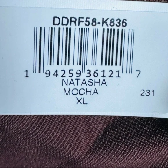 Dress the Population Women's Natasha Sequin Sheath Mocha Midi Dress XL - Picture 14 of 16